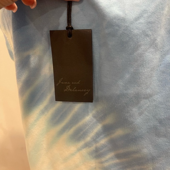 Jane and Delancey Blue Tie-Dye Sleeveless Tank Dress - Size M - Picture 3 of 4